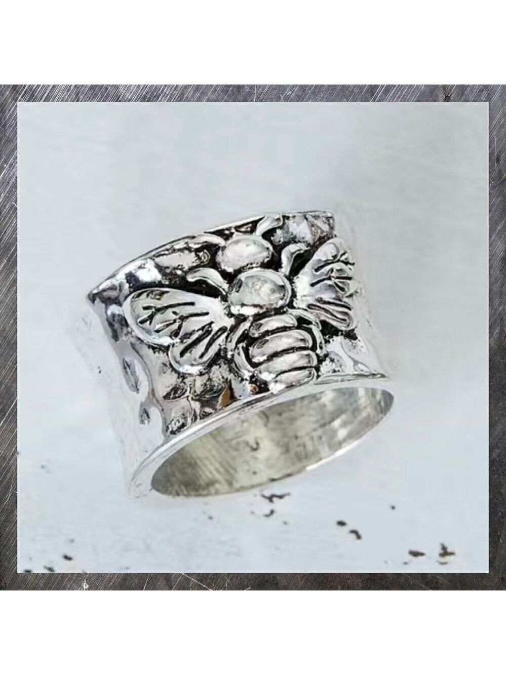 Boho Bumble Bee Band Ring #1135